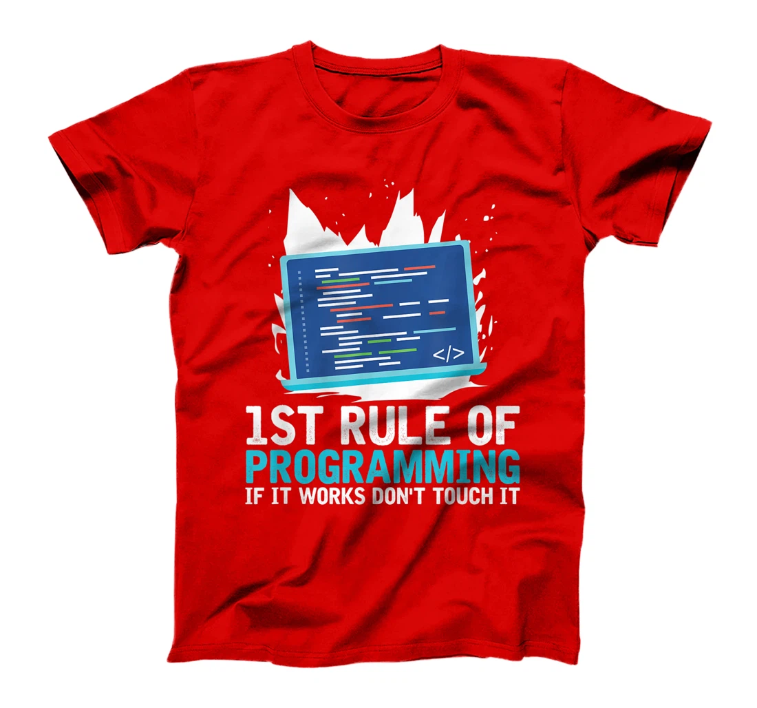 1st Rule Of Programming - Developer Software Code Programmer T-Shirt, Women T-Shirt