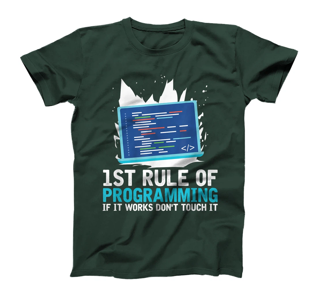 1st Rule Of Programming - Developer Software Code Programmer T-Shirt, Women T-Shirt