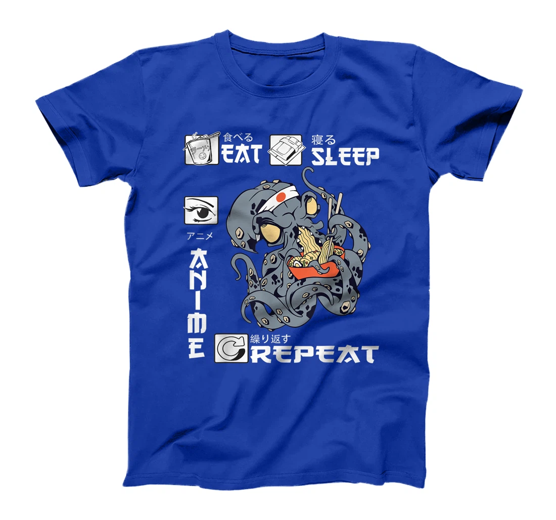 Eat Sleep Anime Repeat Merch Anime Men Japan Ramen Japanese T-Shirt, Kid T-Shirt and Women T-Shirt