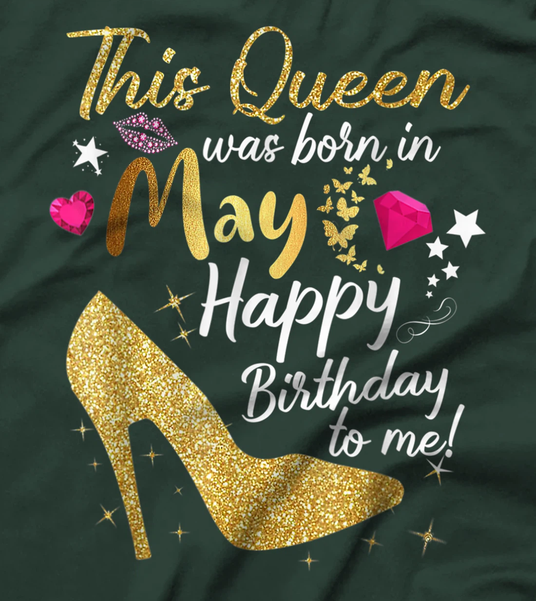 This Queen was Born In May Funny A Queen was born in May T-Shirt, Women T-Shirt