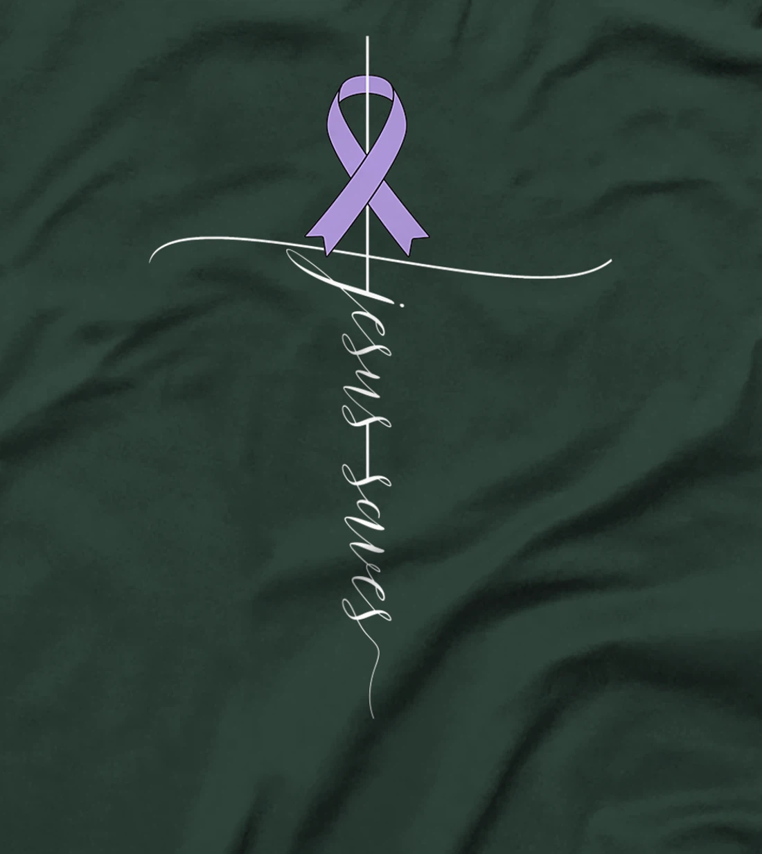 Testicular Cancer Awareness Jesus Saves Christian T-Shirt, Women T-Shirt