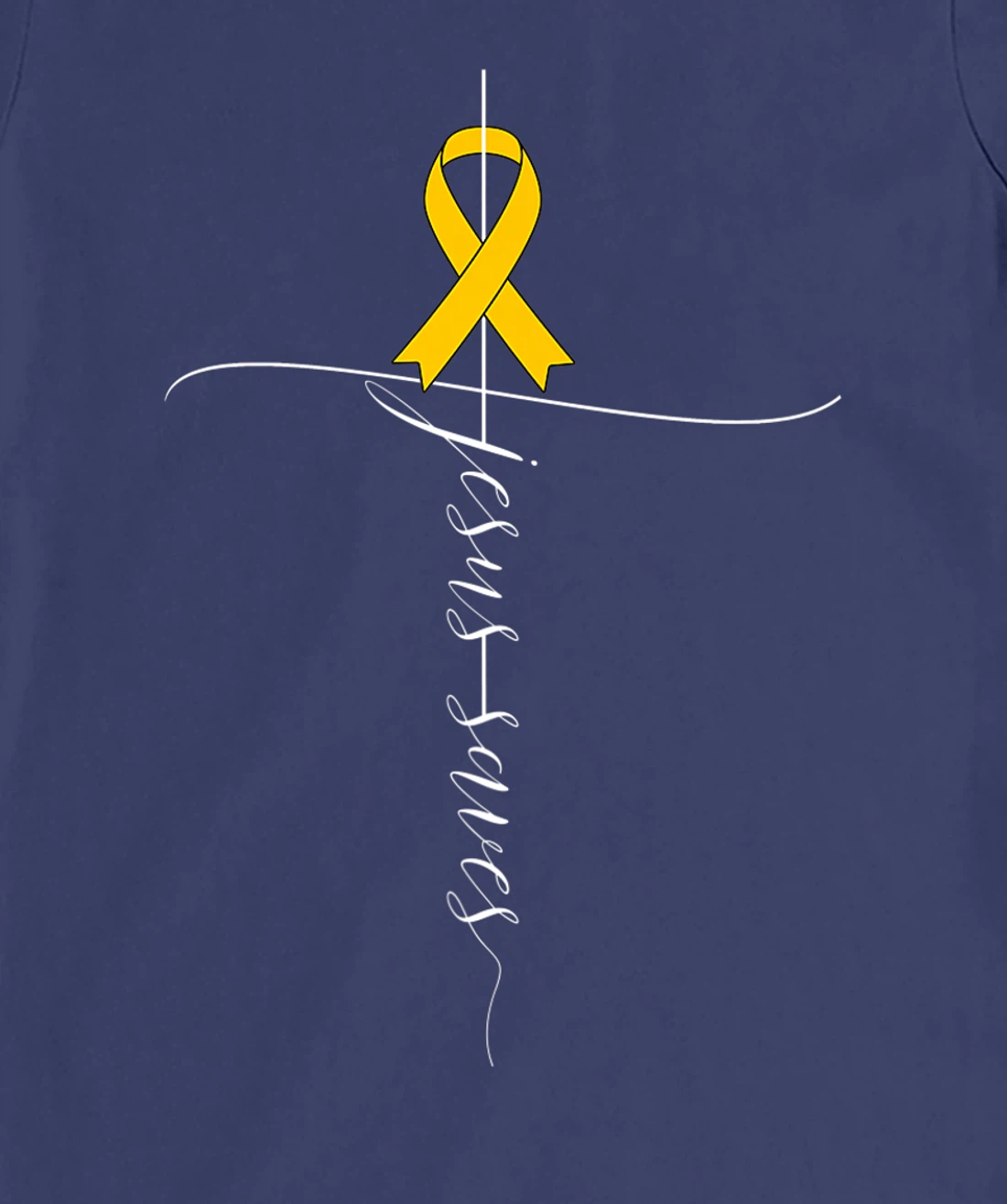 Appendix Cancer Awareness Jesus Saves Christian T-Shirt, Women T-Shirt