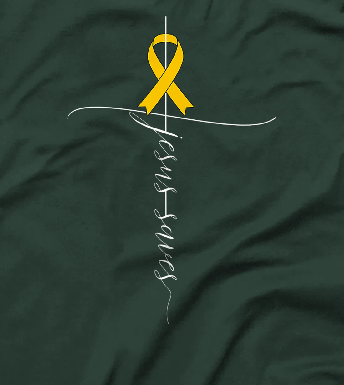 Appendix Cancer Awareness Jesus Saves Christian T-Shirt, Women T-Shirt