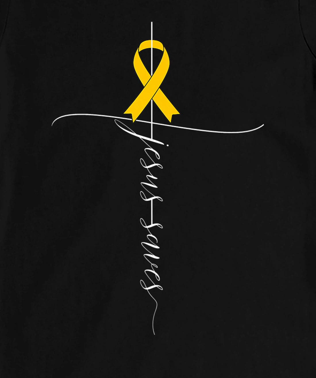 Appendix Cancer Awareness Jesus Saves Christian T-Shirt, Women T-Shirt