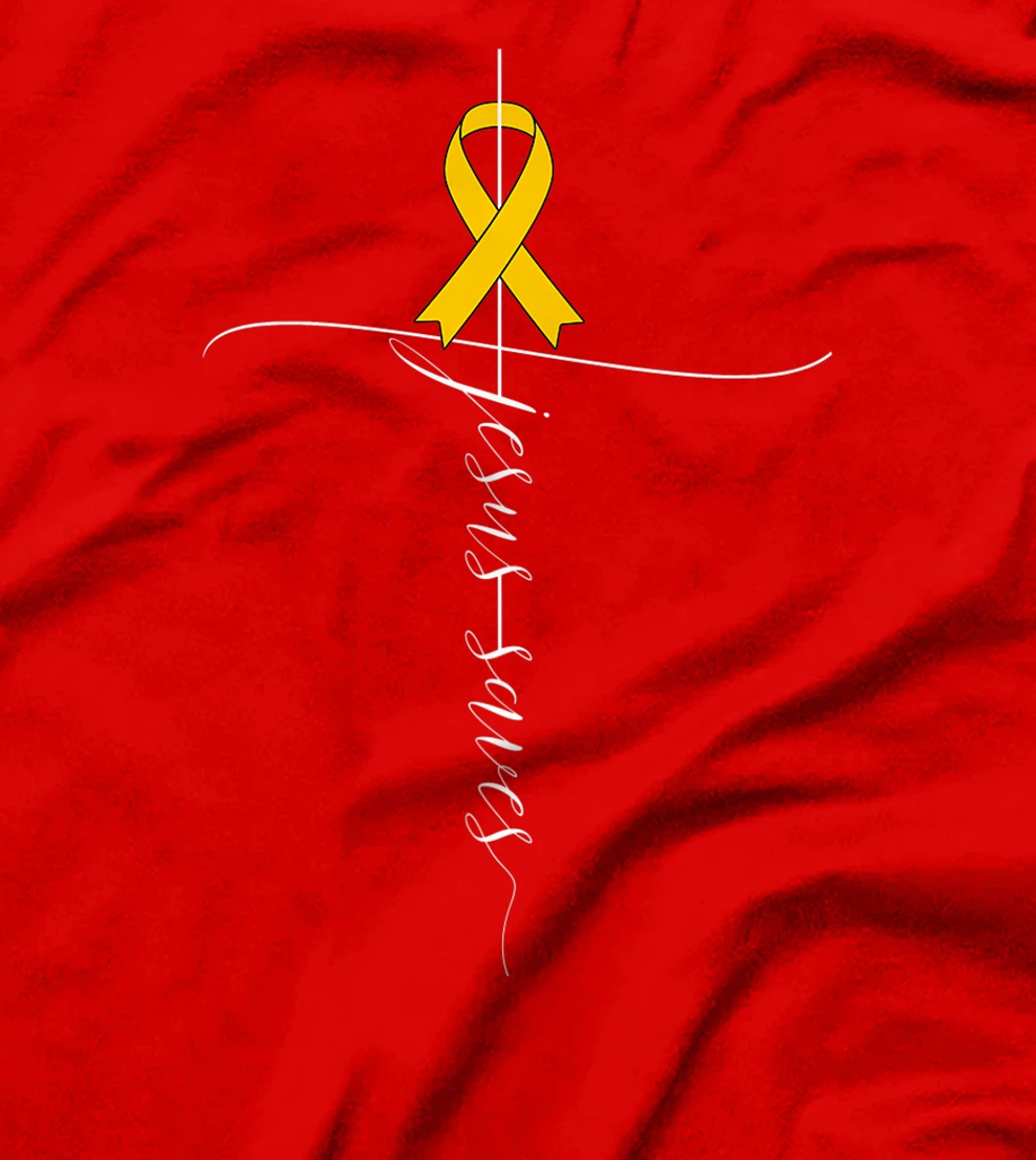 Appendix Cancer Awareness Jesus Saves Christian T-Shirt, Women T-Shirt