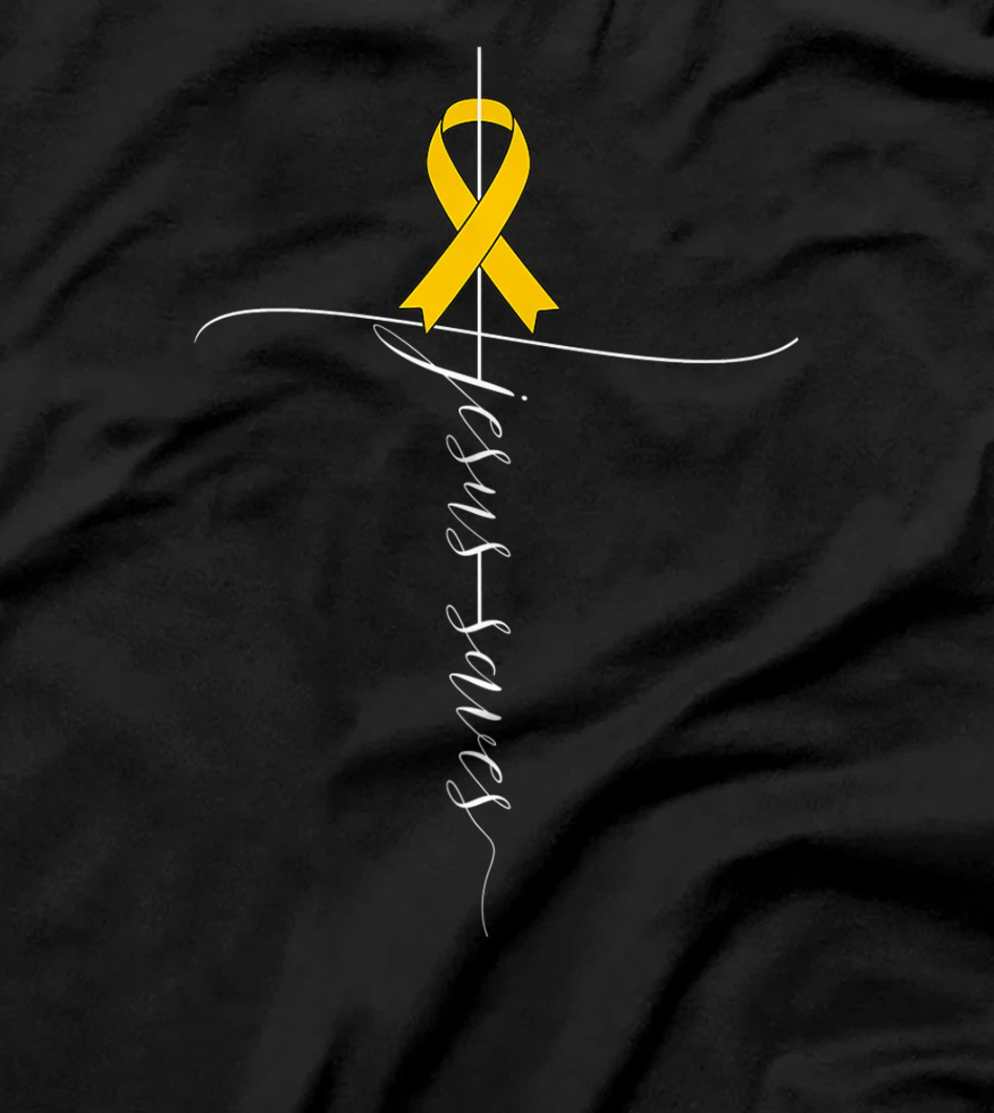 Appendix Cancer Awareness Jesus Saves Christian T-Shirt, Women T-Shirt