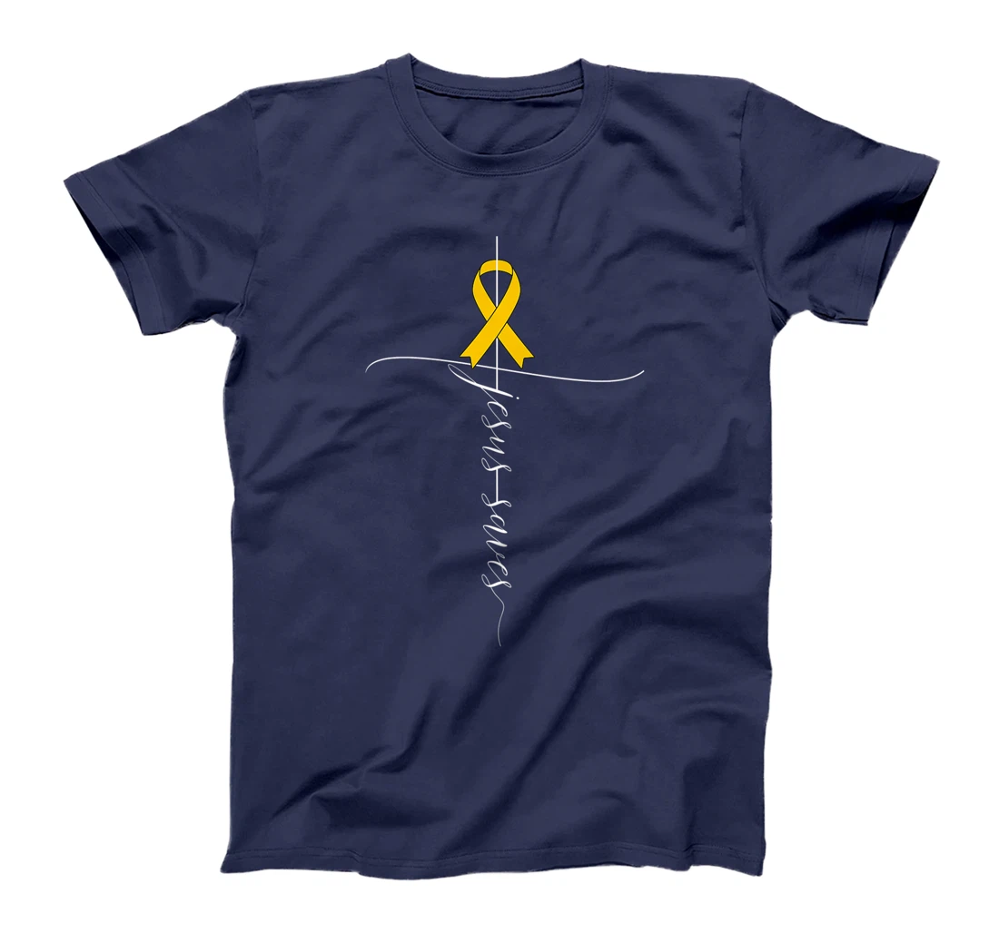 Appendix Cancer Awareness Jesus Saves Christian T-Shirt, Women T-Shirt