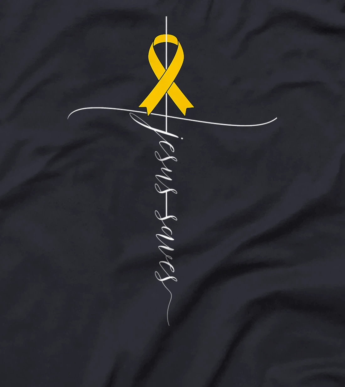 Appendix Cancer Awareness Jesus Saves Christian T-Shirt, Women T-Shirt