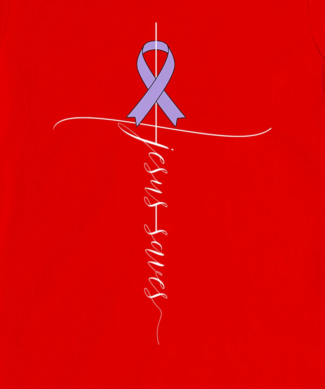 Testicular Cancer Awareness Jesus Saves Christian T-Shirt, Women T-Shirt