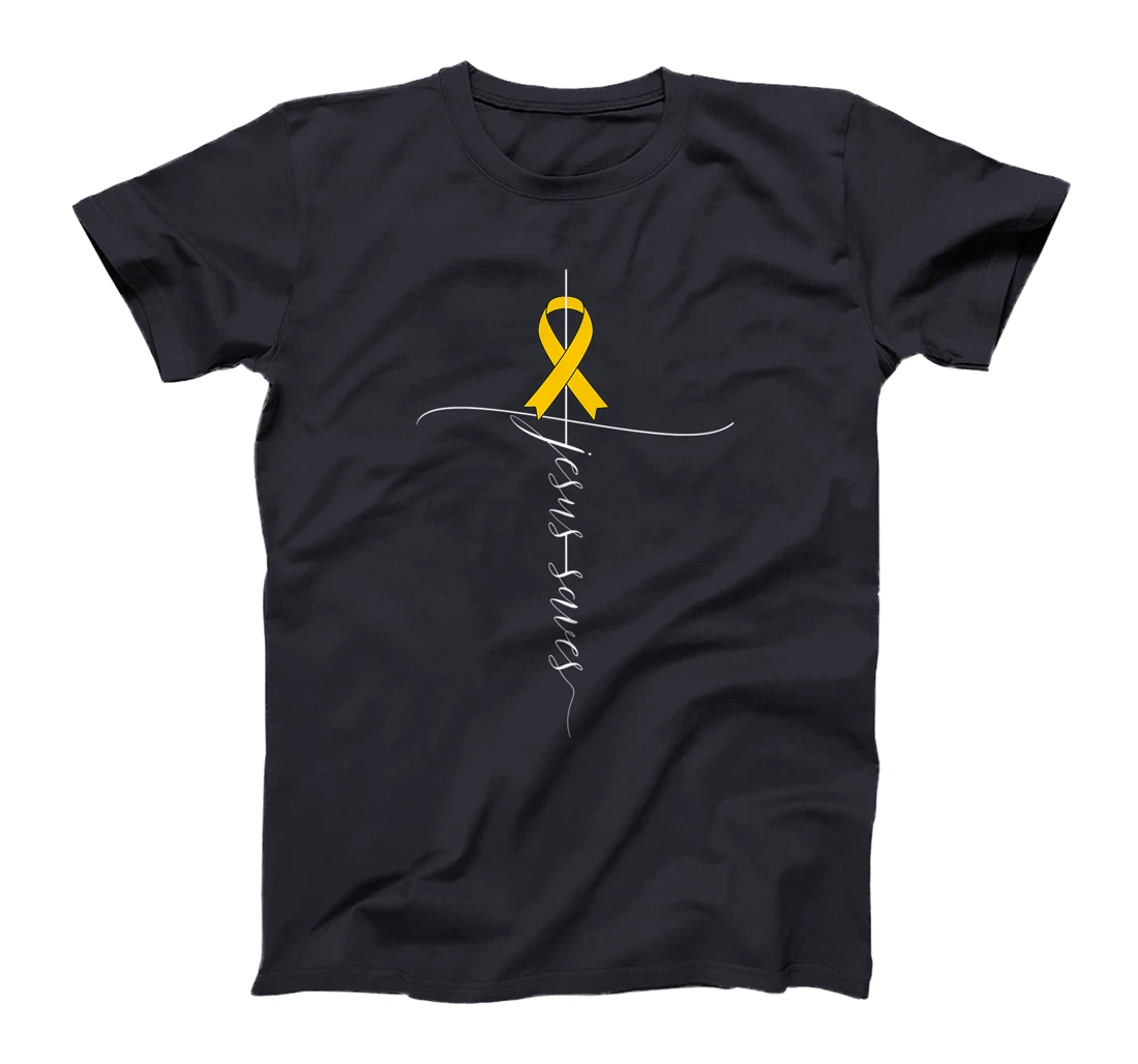 Appendix Cancer Awareness Jesus Saves Christian T-Shirt, Women T-Shirt