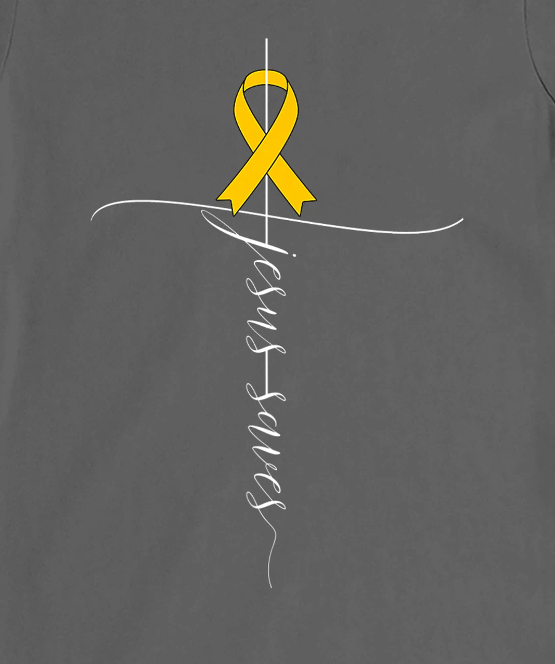 Appendix Cancer Awareness Jesus Saves Christian T-Shirt, Women T-Shirt