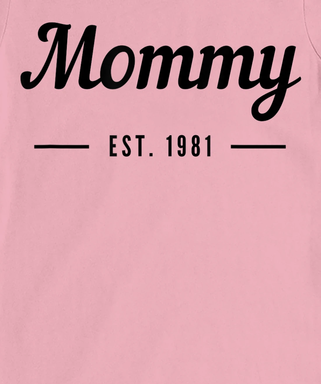 New Mommy Established 1981 - Best Mom T-Shirt, Kid T-Shirt and Women T-Shirt