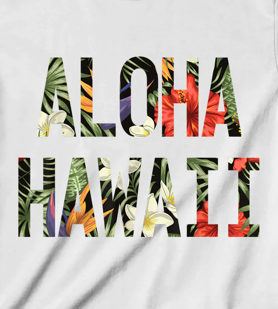 Floral Tropical Summer Aloha Hawaii T-Shirt, Kid T-Shirt and Women T-Shirt