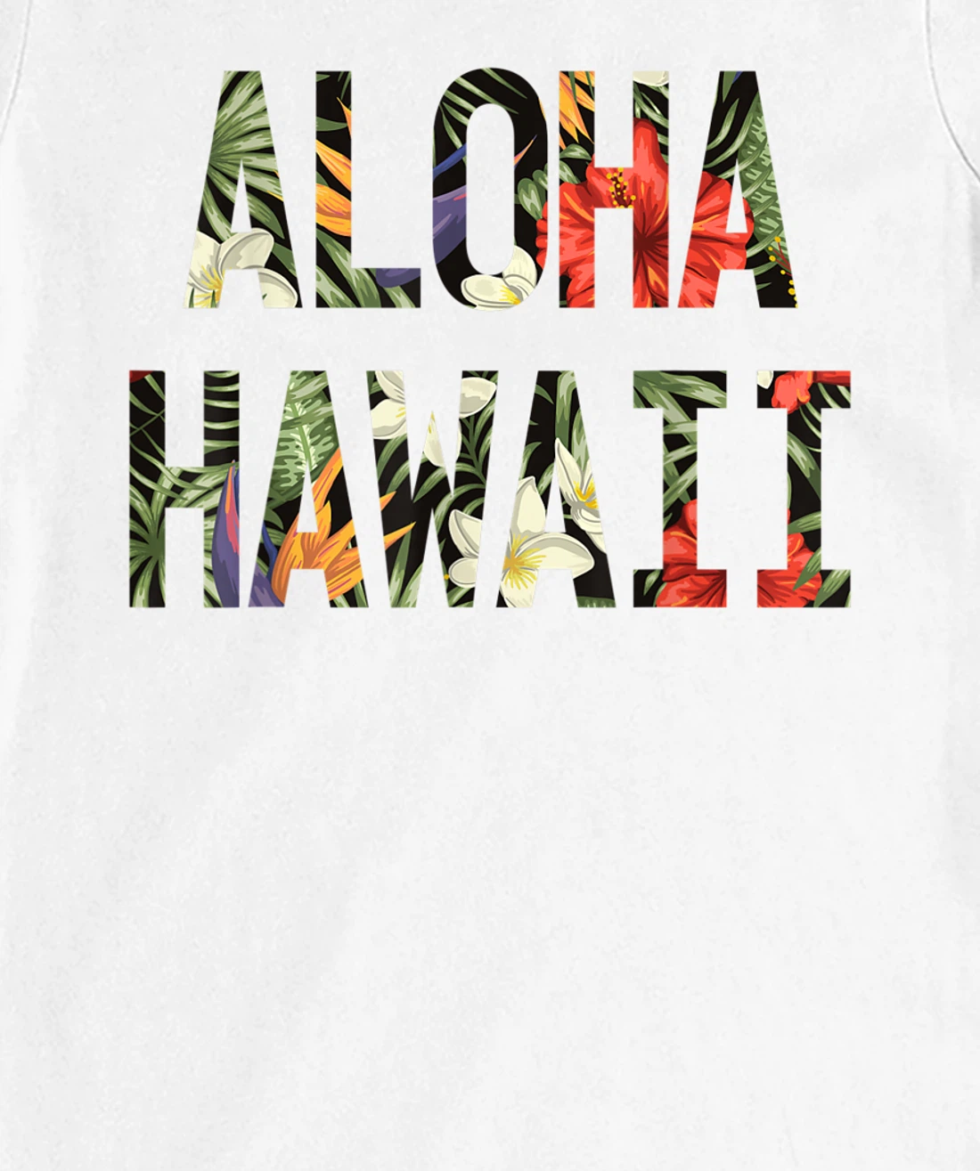 Floral Tropical Summer Aloha Hawaii T-Shirt, Kid T-Shirt and Women T-Shirt