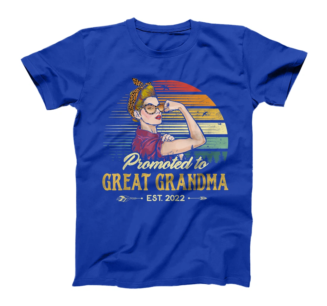 Promoted to Great Grandma Est 2022 Women First Time Grandma T-Shirt