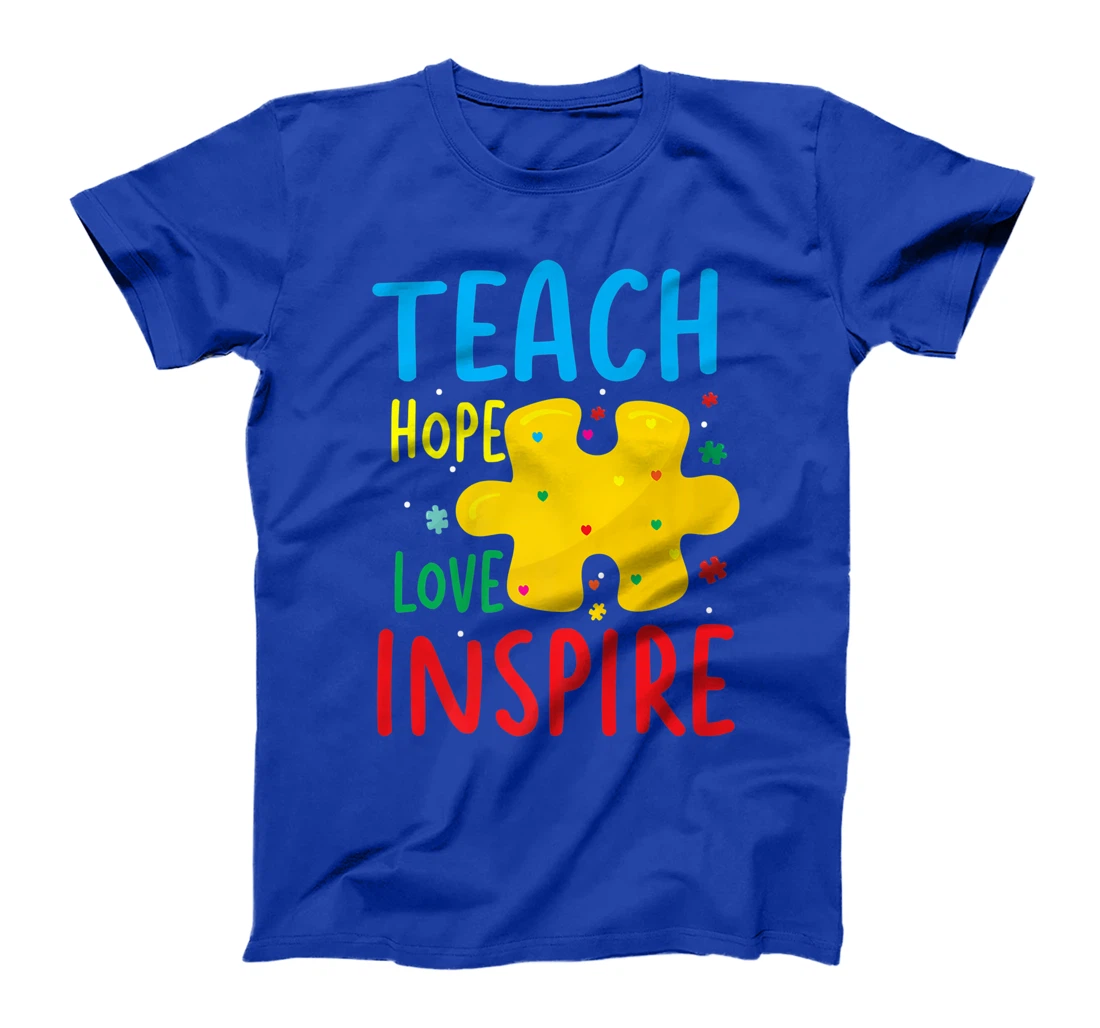 Teach Hope Love Inspire | Teacher Classroom T-Shirt, Women T-Shirt