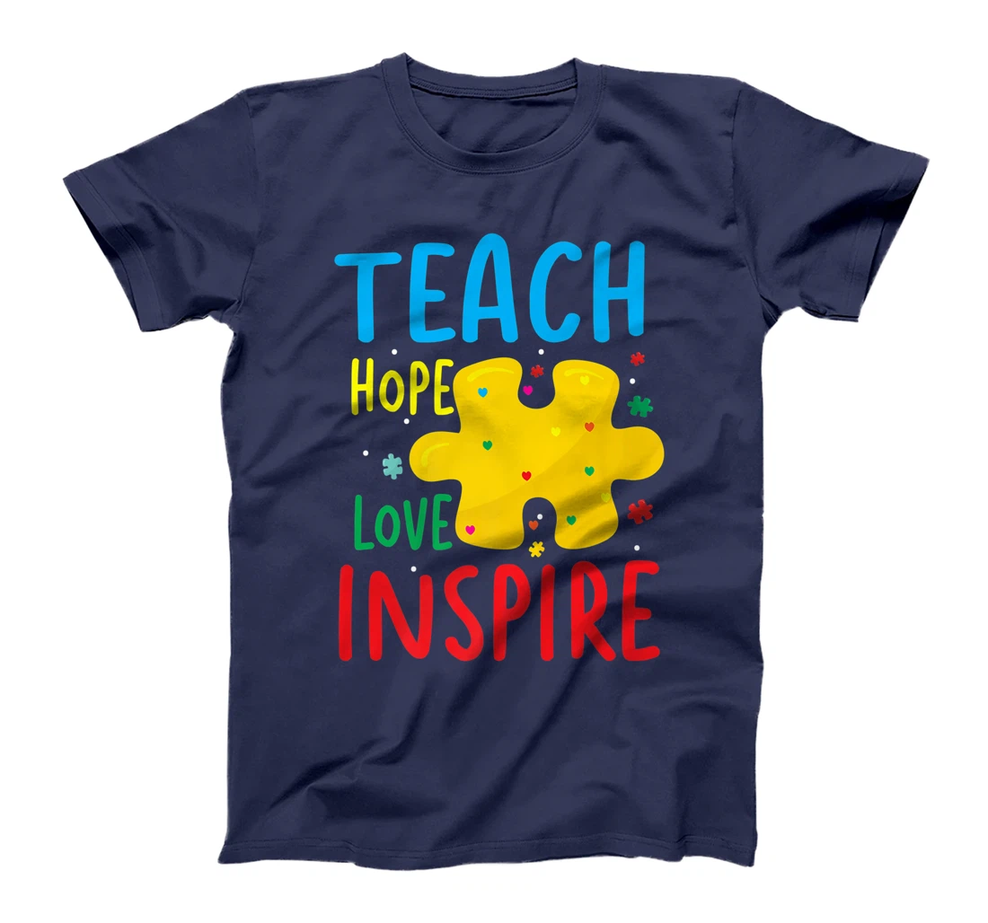 Teach Hope Love Inspire | Teacher Classroom T-Shirt, Women T-Shirt