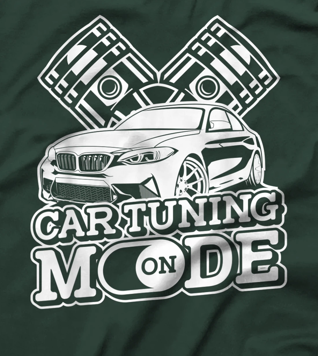 Car Tuning Mode On - Automobile Mechanic Garage Car Tuner T-Shirt, Women T-Shirt