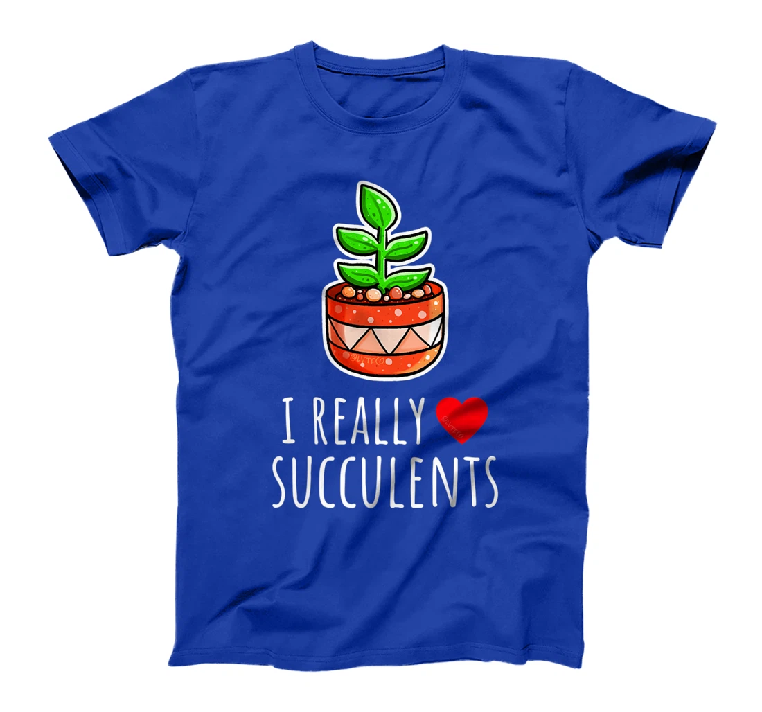 I Really Love Succulents Cute Minimalist Illustration T-Shirt, Kid T-Shirt and Women T-Shirt