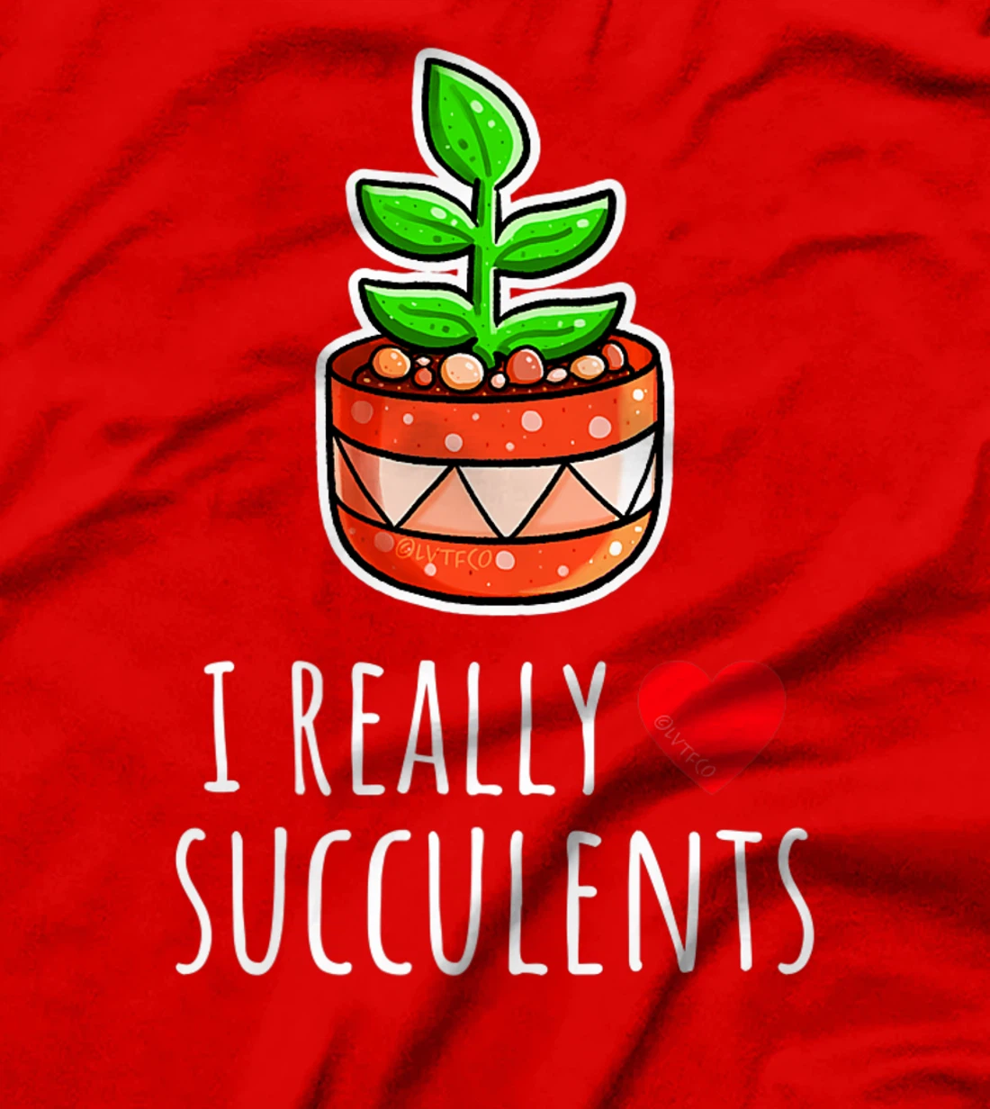 I Really Love Succulents Cute Minimalist Illustration T-Shirt, Kid T-Shirt and Women T-Shirt