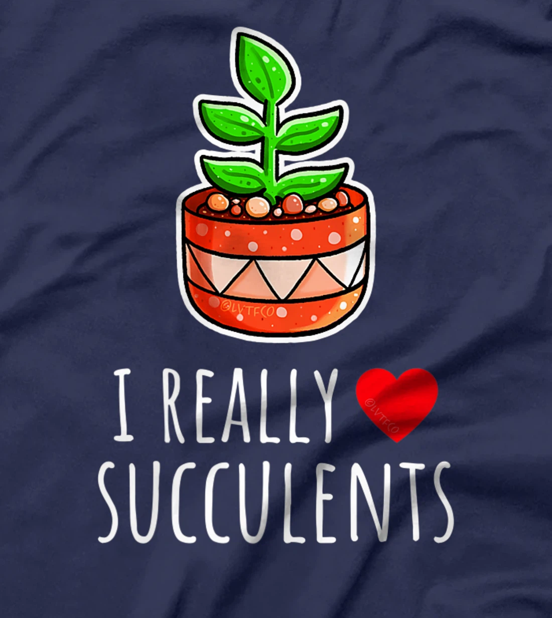 I Really Love Succulents Cute Minimalist Illustration T-Shirt, Kid T-Shirt and Women T-Shirt