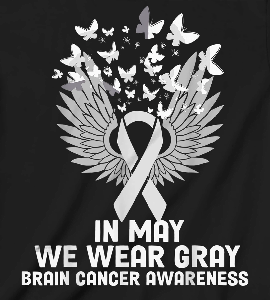 In May We Wear Gray T-Shirt, Kid T-Shirt and Women T-Shirt