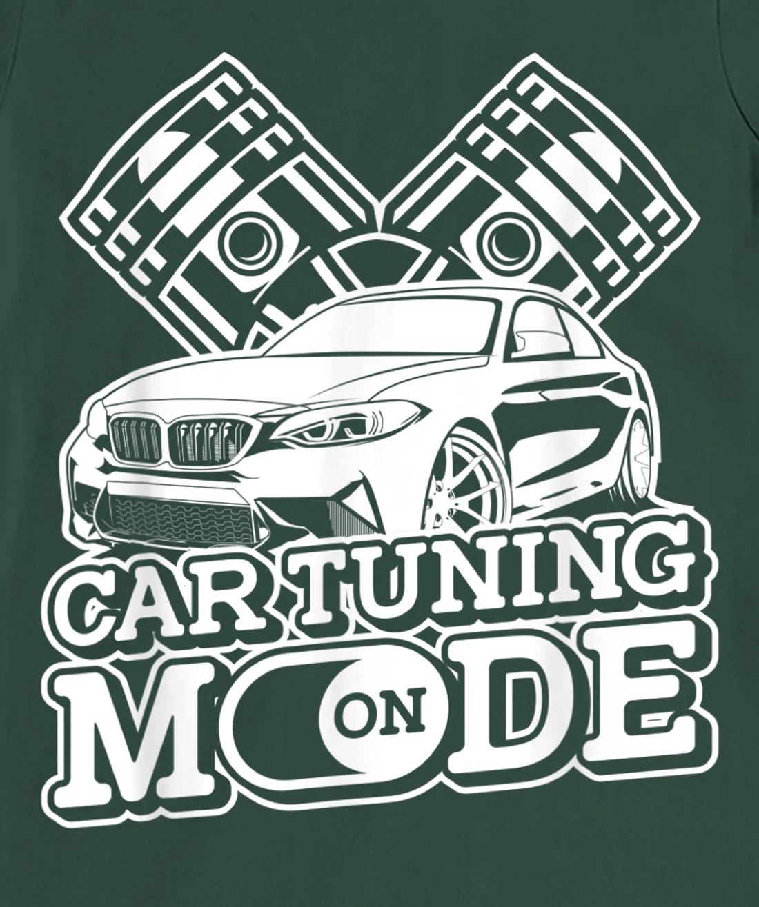 Car Tuning Mode On - Automobile Mechanic Garage Car Tuner T-Shirt, Women T-Shirt