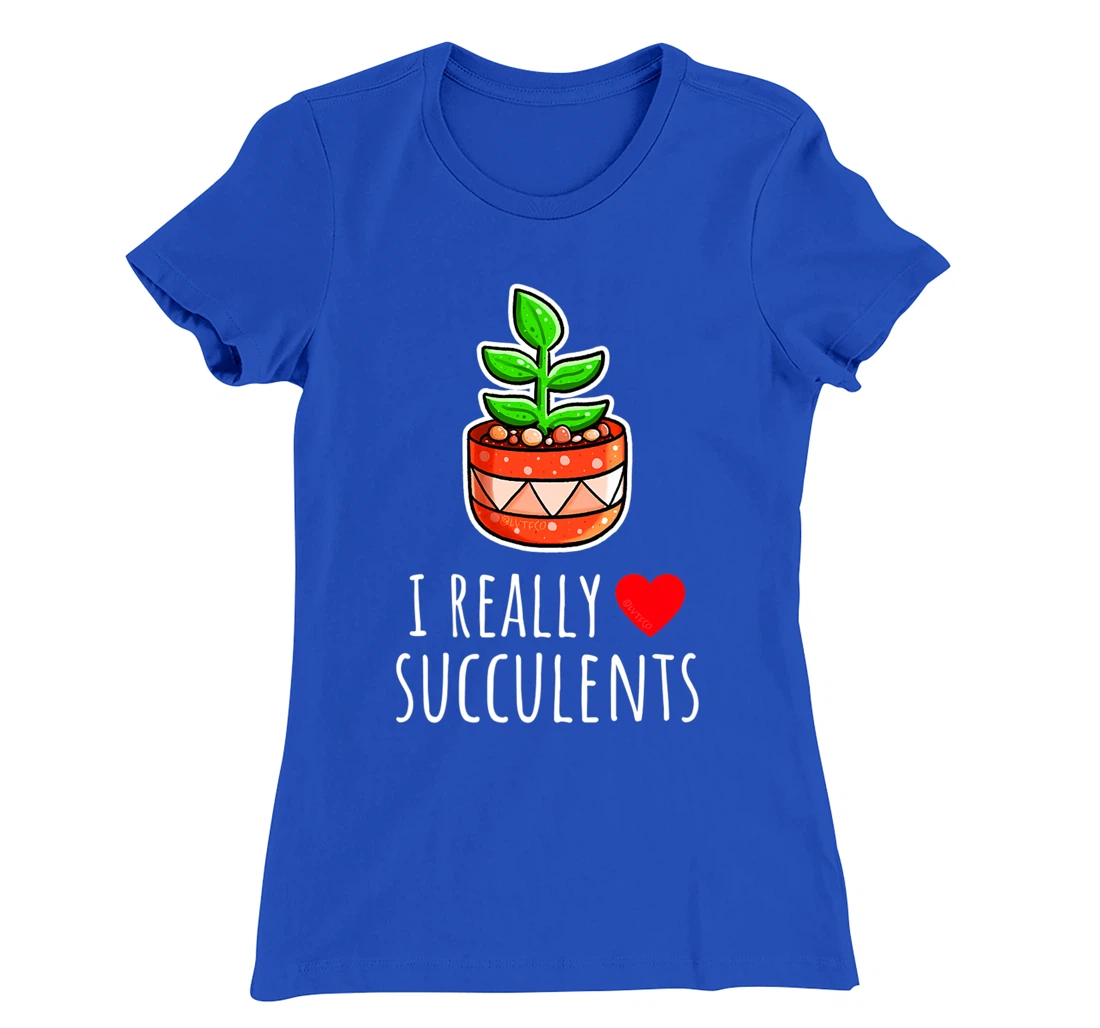 I Really Love Succulents Cute Minimalist Illustration T-Shirt, Kid T-Shirt and Women T-Shirt