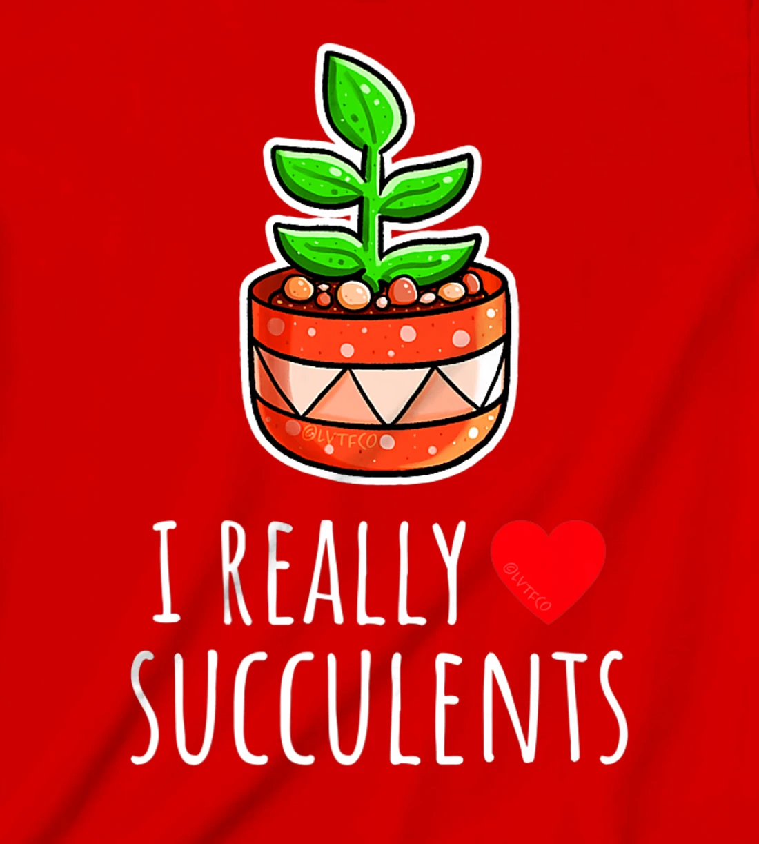 I Really Love Succulents Cute Minimalist Illustration T-Shirt, Kid T-Shirt and Women T-Shirt