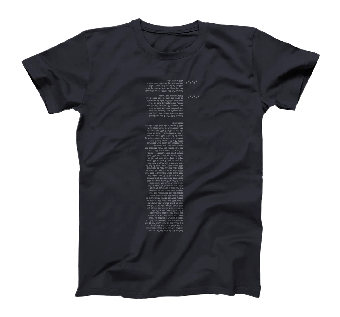 Creative style of bible verse - Psalms 91 T-Shirt