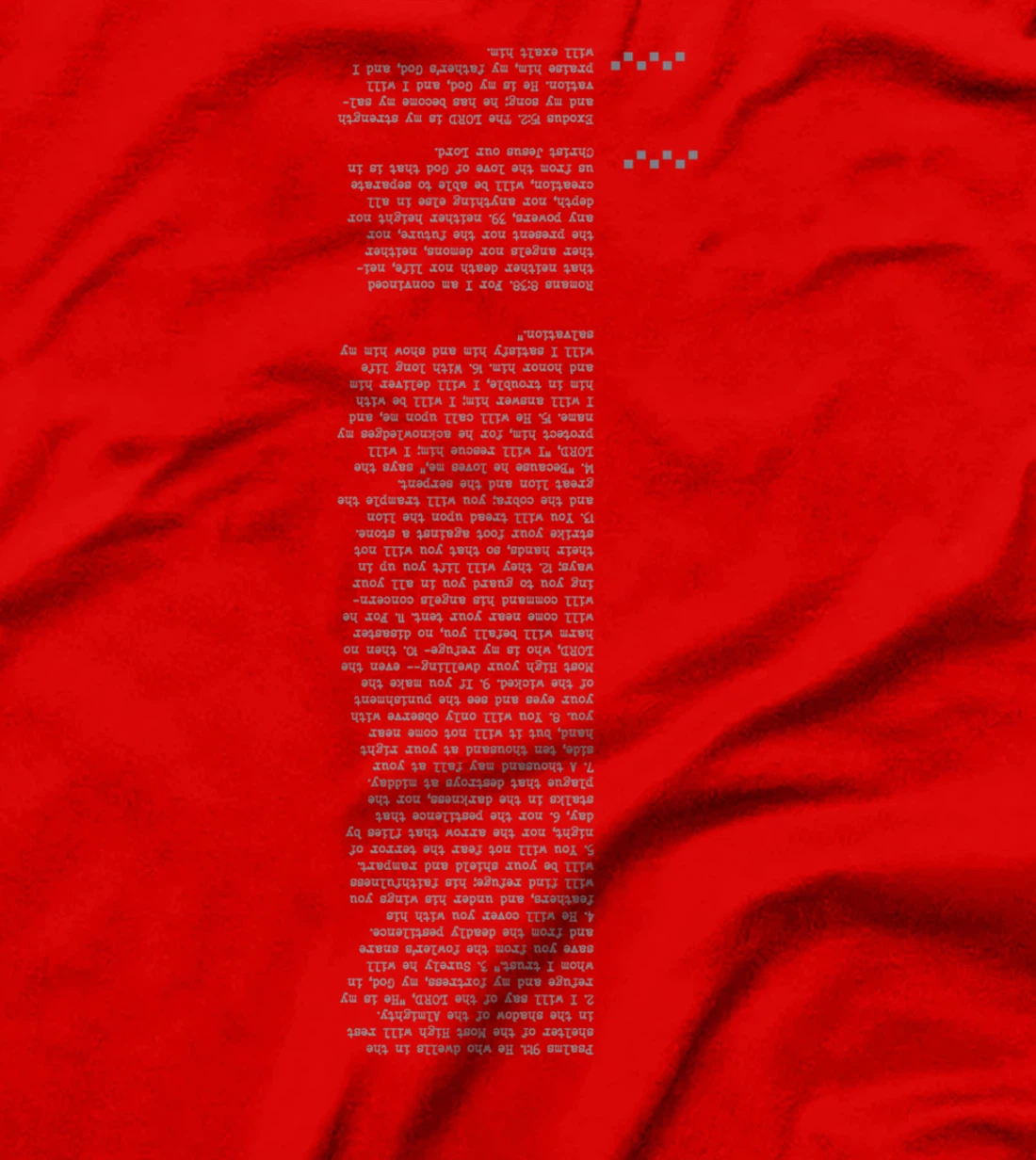 Creative style of bible verse - Psalms 91 T-Shirt