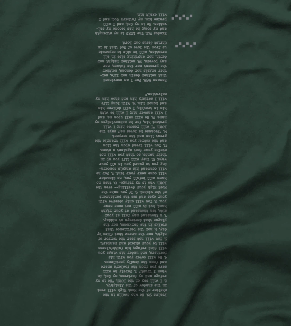 Creative style of bible verse - Psalms 91 T-Shirt