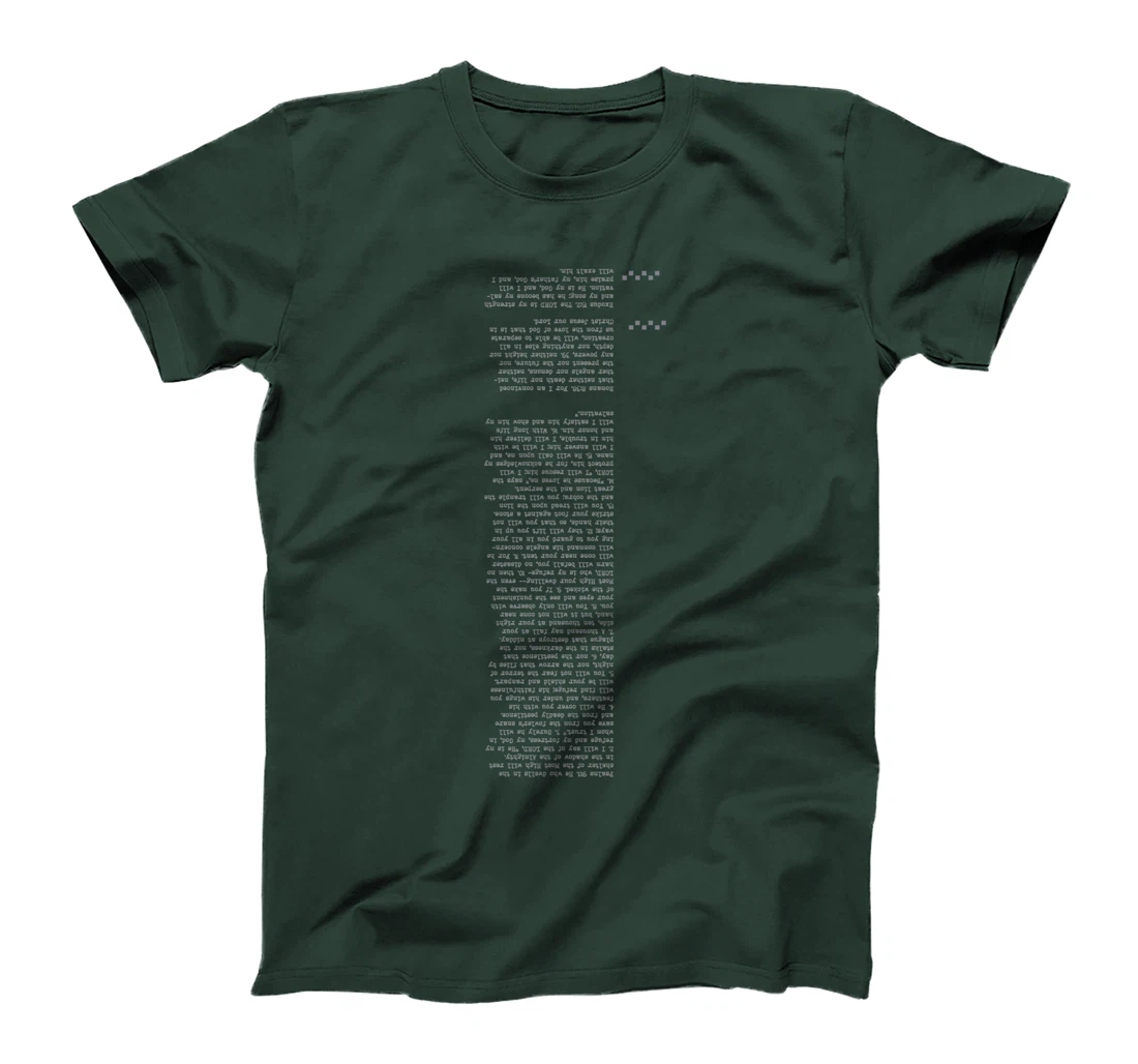 Creative style of bible verse - Psalms 91 T-Shirt