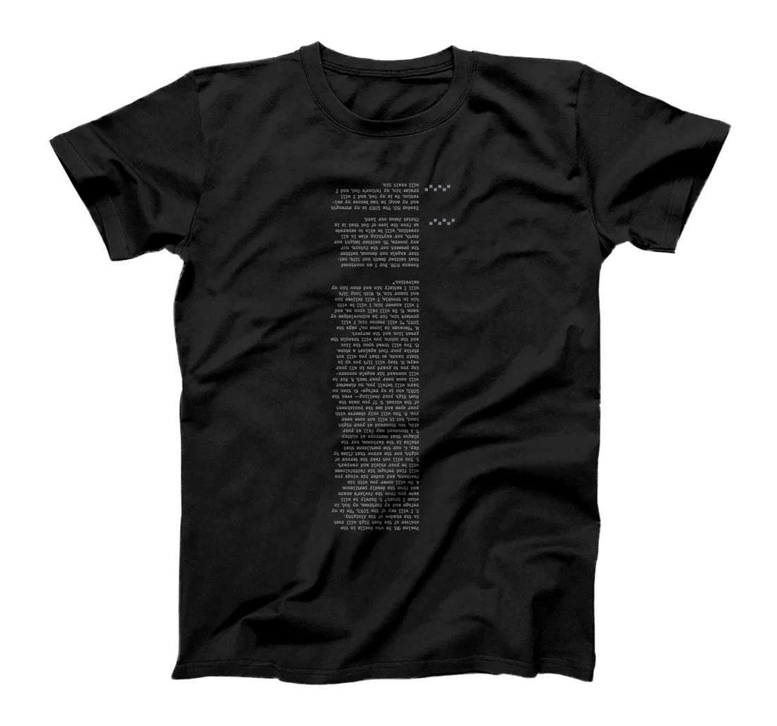 Creative style of bible verse - Psalms 91 T-Shirt
