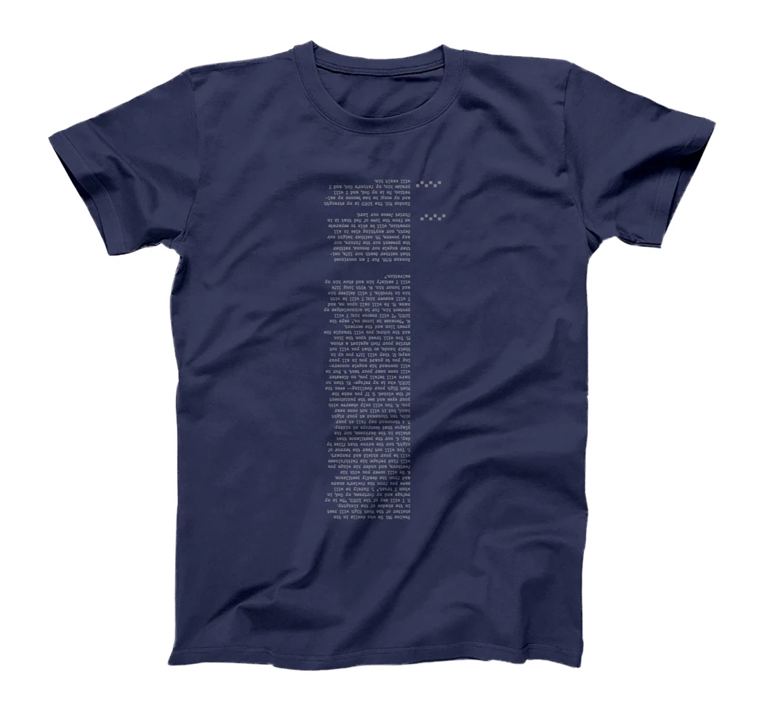 Creative style of bible verse - Psalms 91 T-Shirt