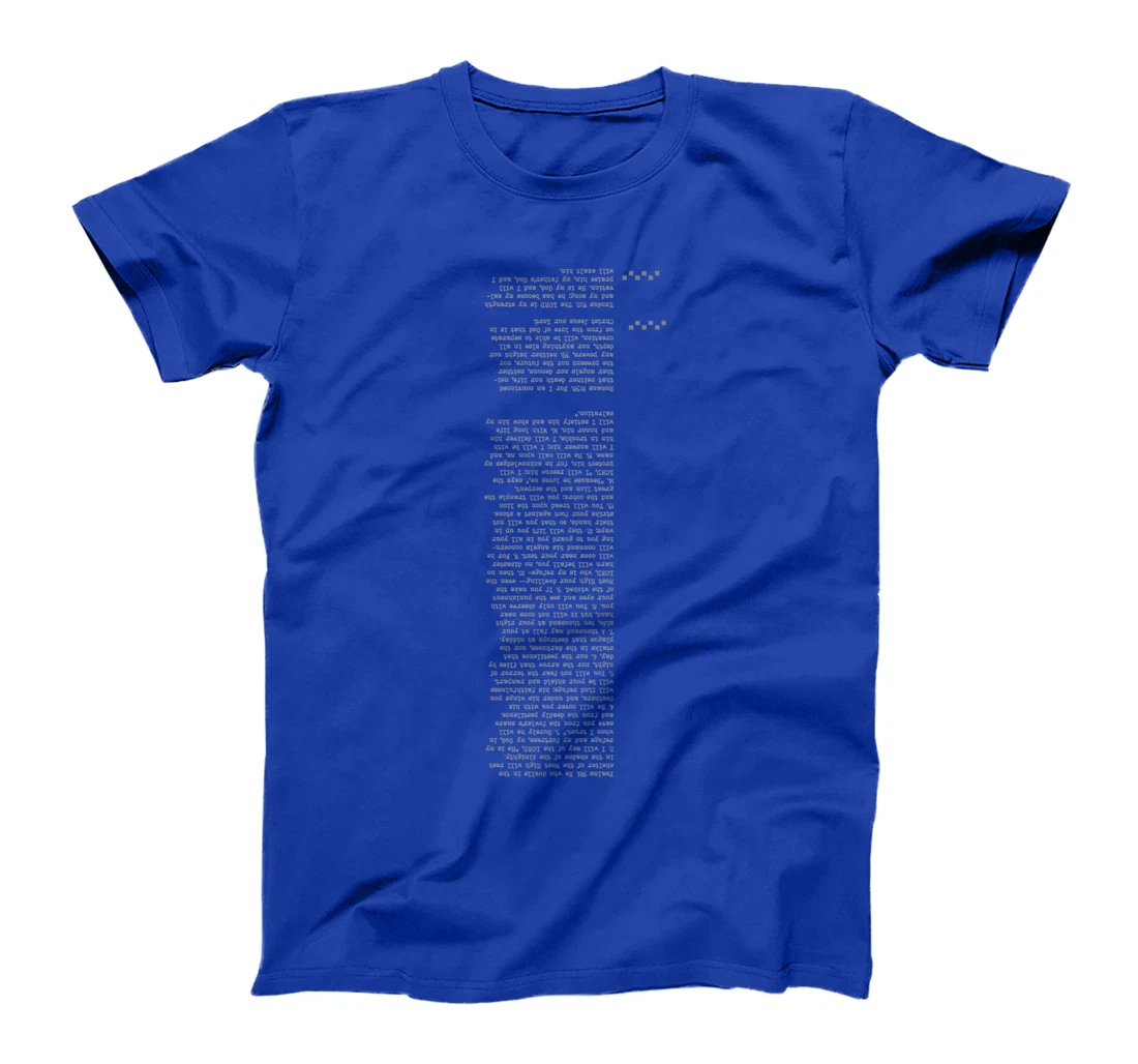 Creative style of bible verse - Psalms 91 T-Shirt