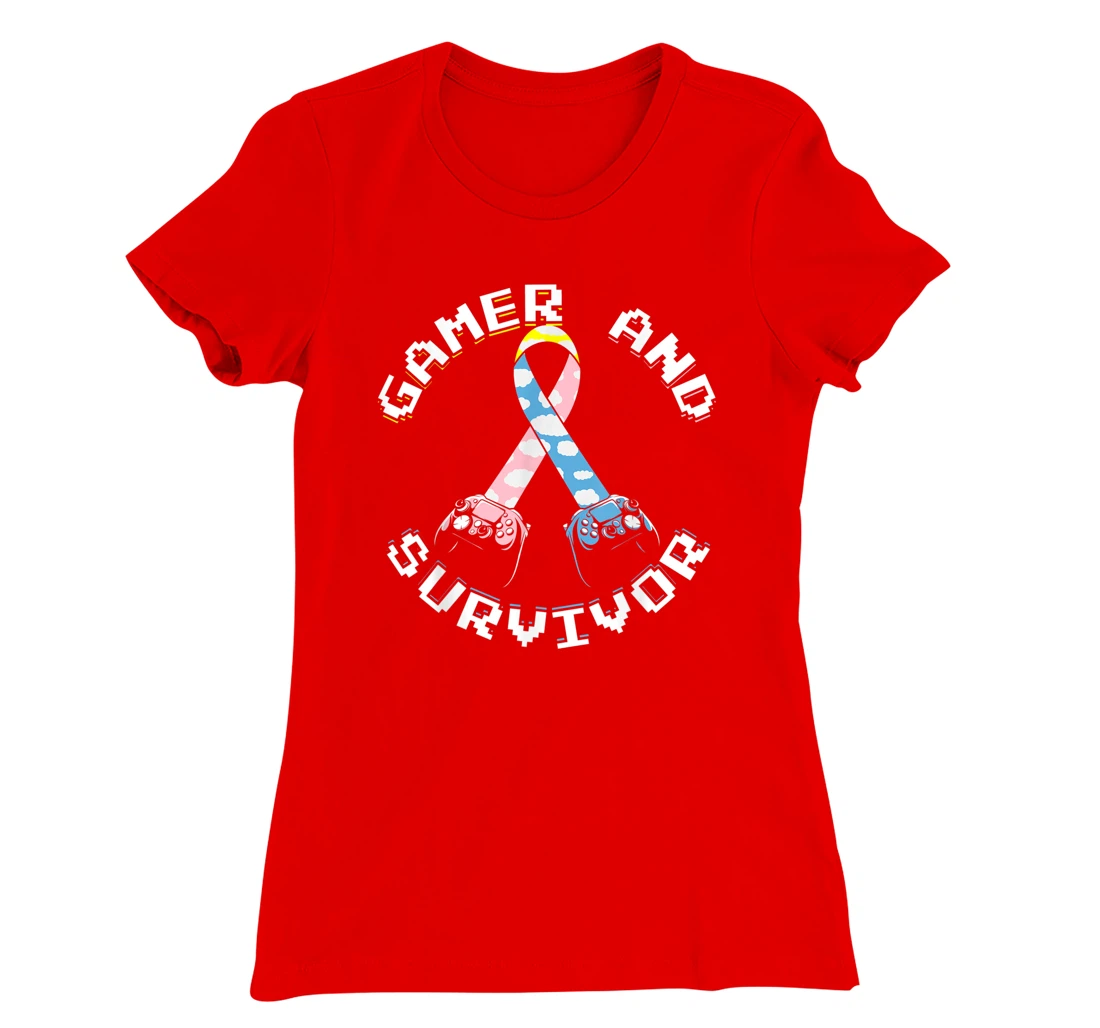 CDH Cancer Awareness Gamer And Survivor T-Shirt, Women T-Shirt