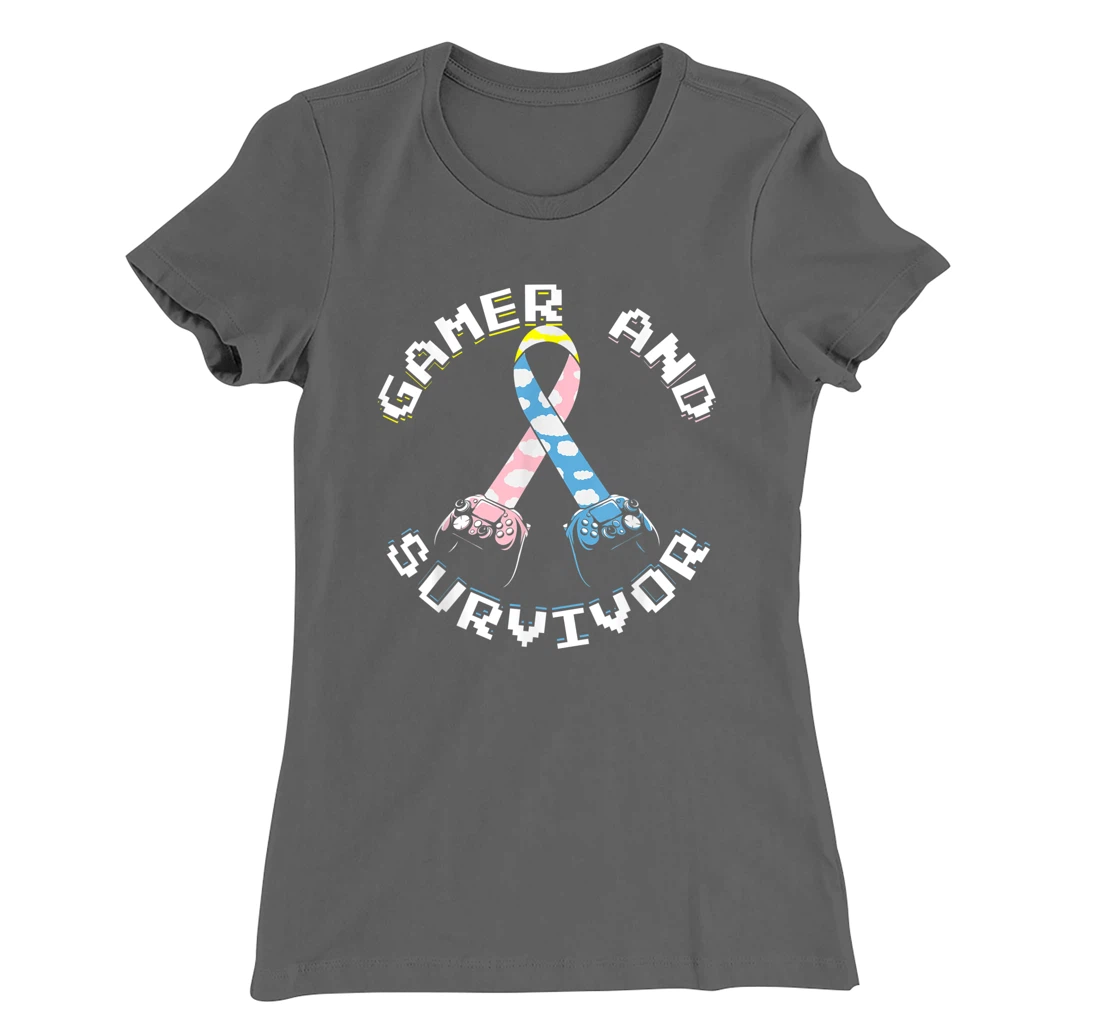 CDH Cancer Awareness Gamer And Survivor T-Shirt, Women T-Shirt