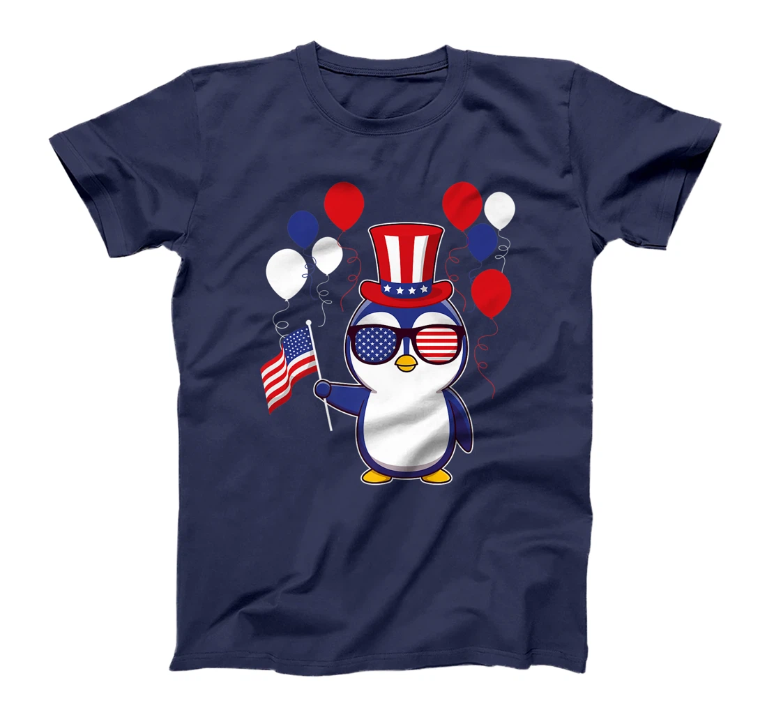 Independence Penguin 4th of July funny american pinguin T-Shirt, Kid T-Shirt and Women T-Shirt