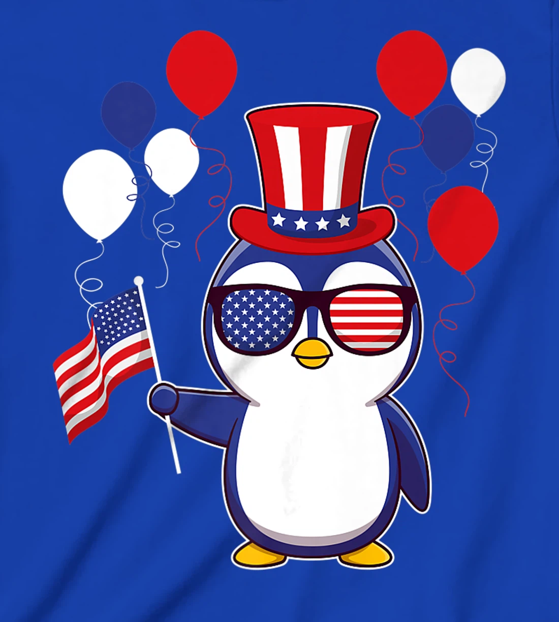 Independence Penguin 4th of July funny american pinguin T-Shirt, Kid T-Shirt and Women T-Shirt
