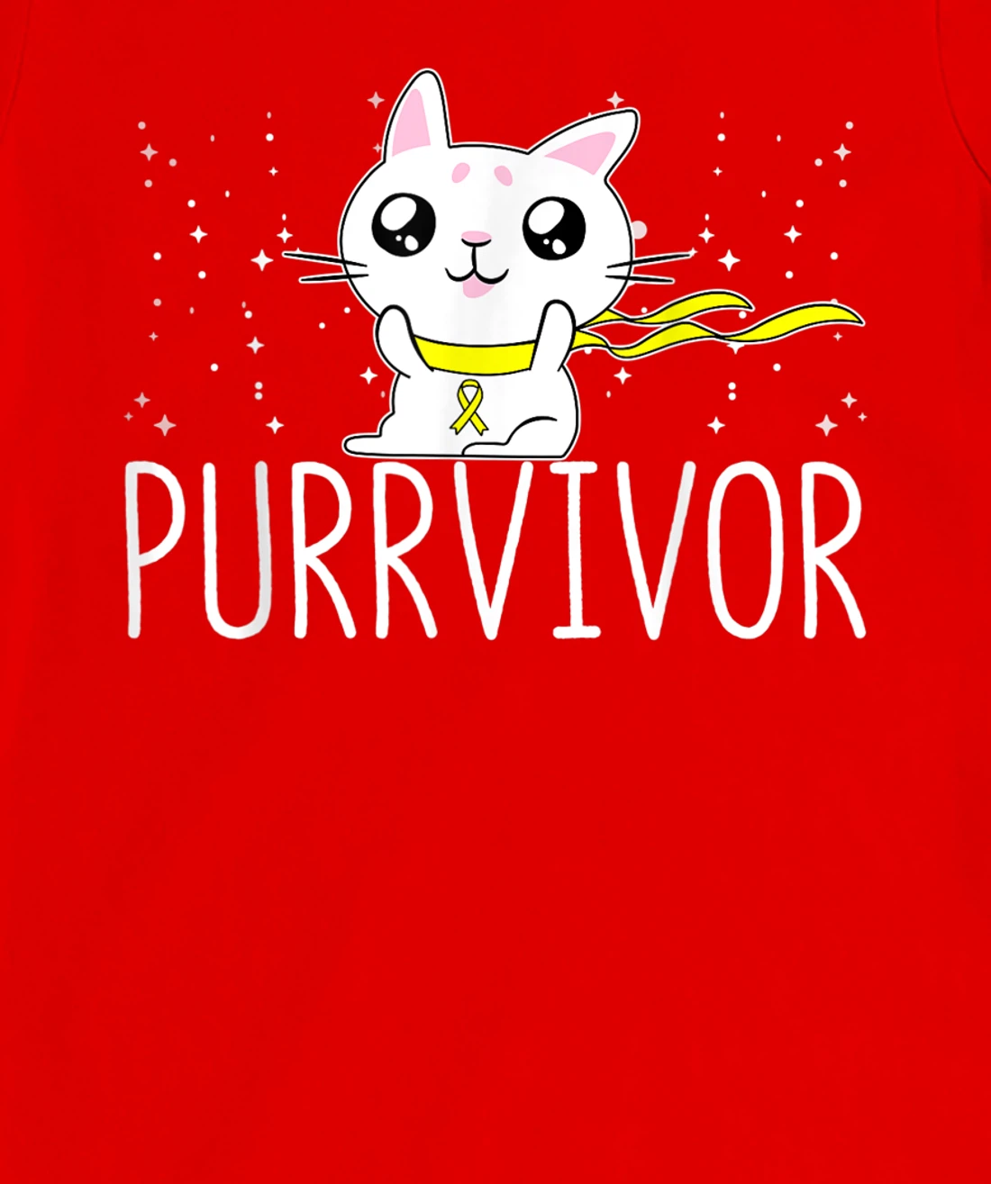 Bone Cancer Awareness Survivor Cat Purrvivor T-Shirt, Women T-Shirt