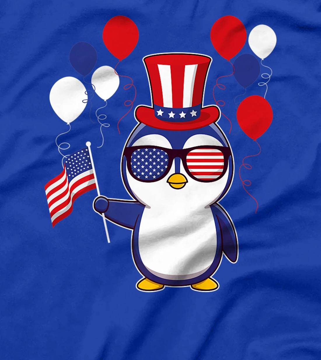 Independence Penguin 4th of July funny american pinguin T-Shirt, Kid T-Shirt and Women T-Shirt