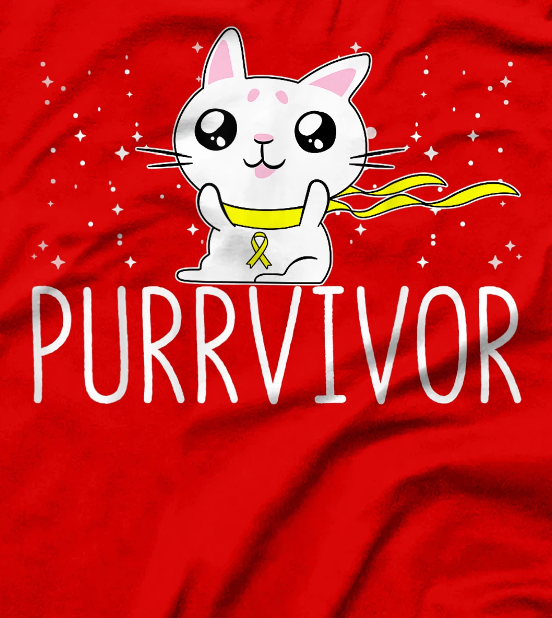 Bone Cancer Awareness Survivor Cat Purrvivor T-Shirt, Women T-Shirt