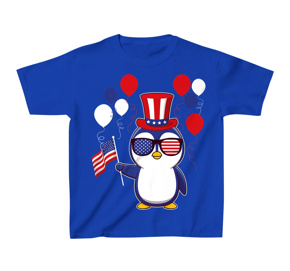 Independence Penguin 4th of July funny american pinguin T-Shirt, Kid T-Shirt and Women T-Shirt