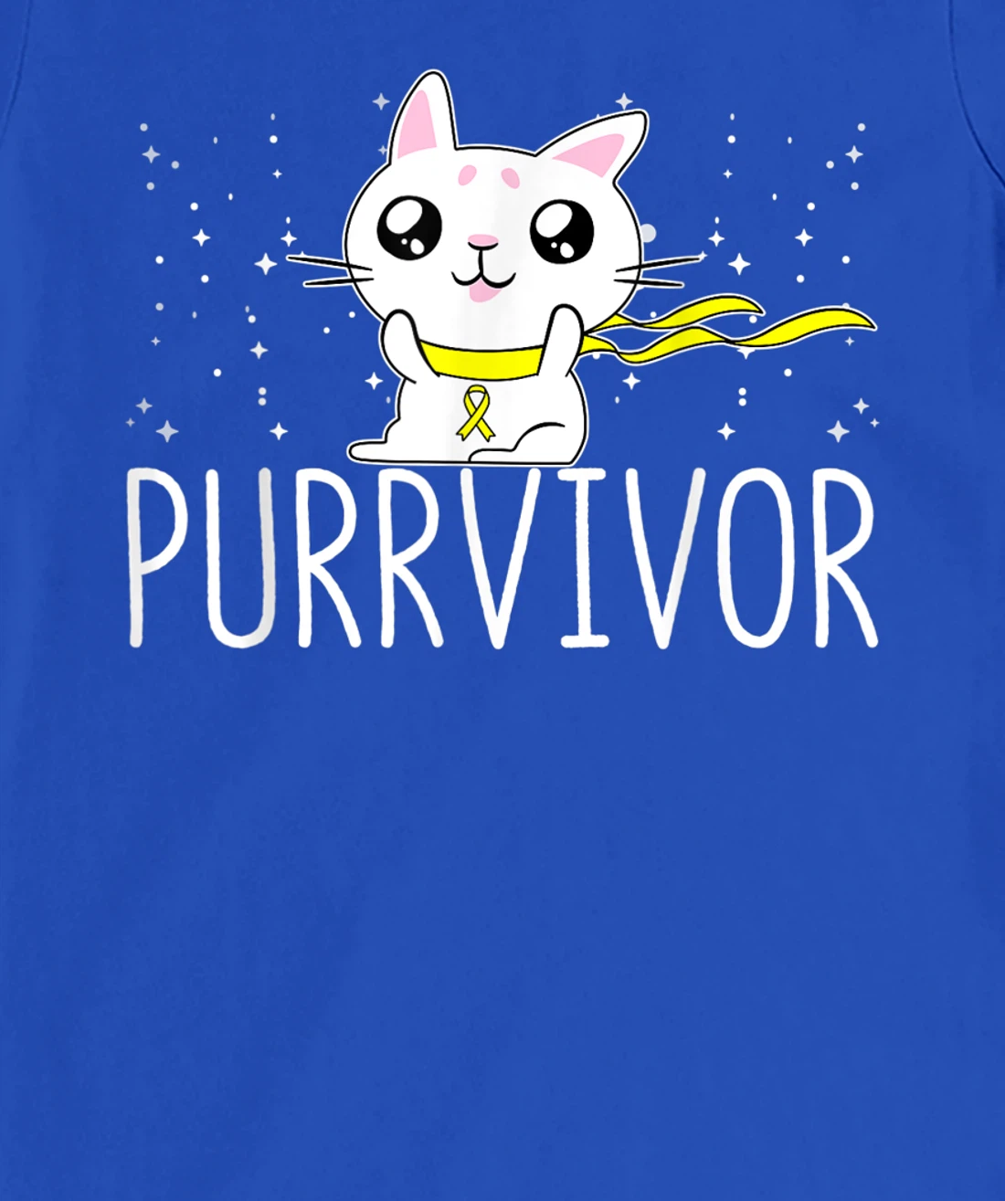 Bone Cancer Awareness Survivor Cat Purrvivor T-Shirt, Women T-Shirt