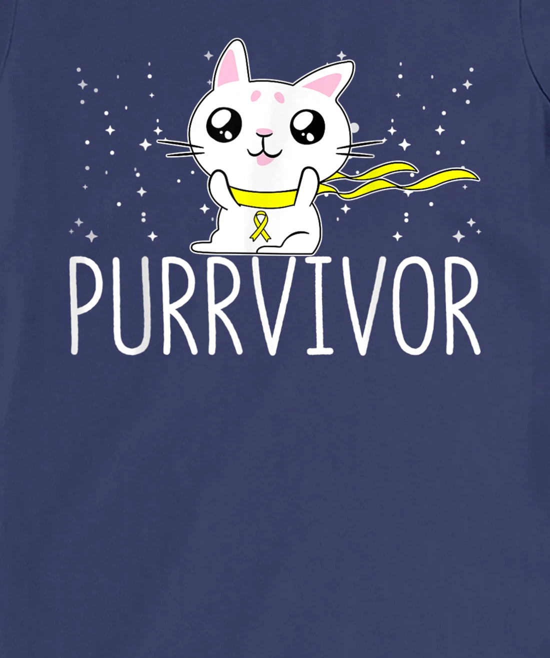 Bone Cancer Awareness Survivor Cat Purrvivor T-Shirt, Women T-Shirt