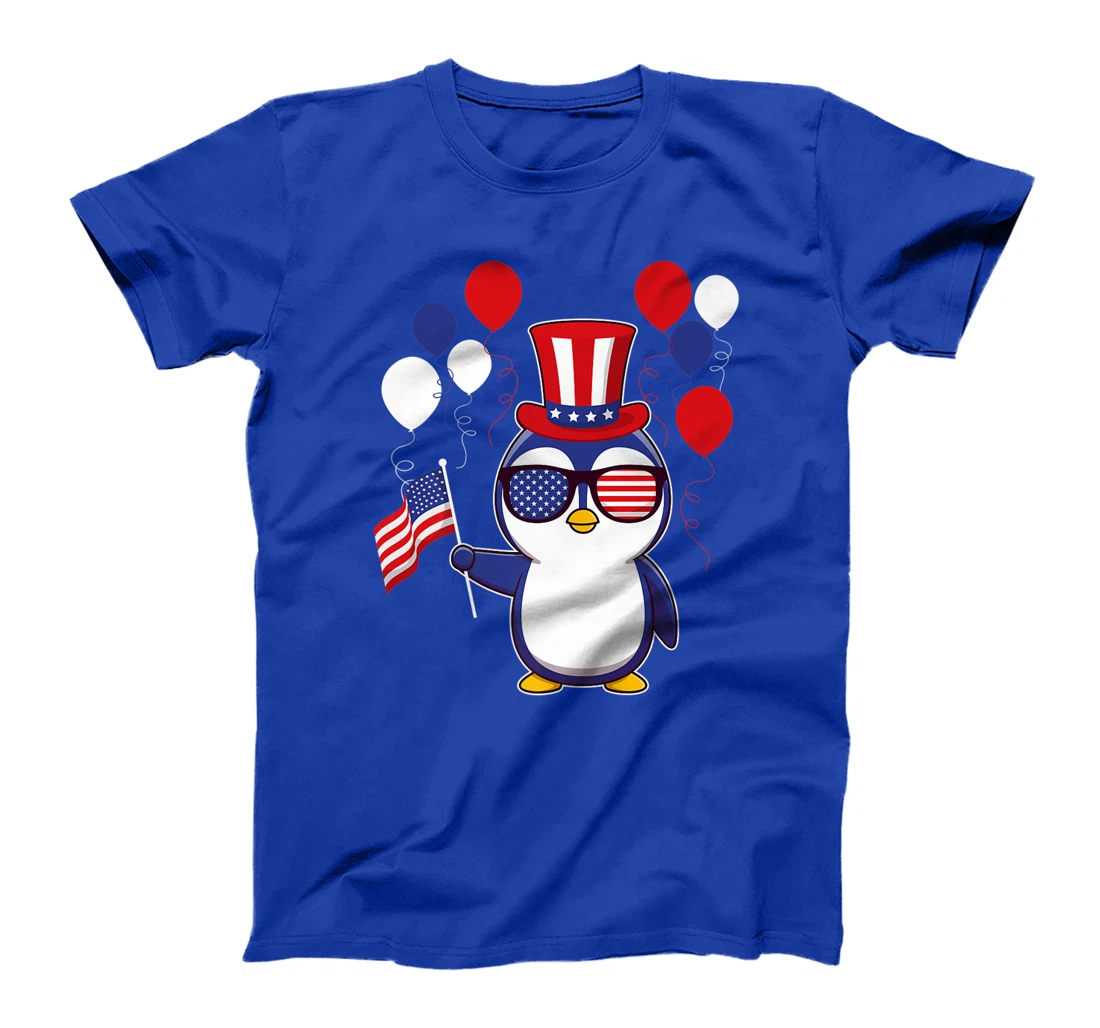 Independence Penguin 4th of July funny american pinguin T-Shirt, Kid T-Shirt and Women T-Shirt