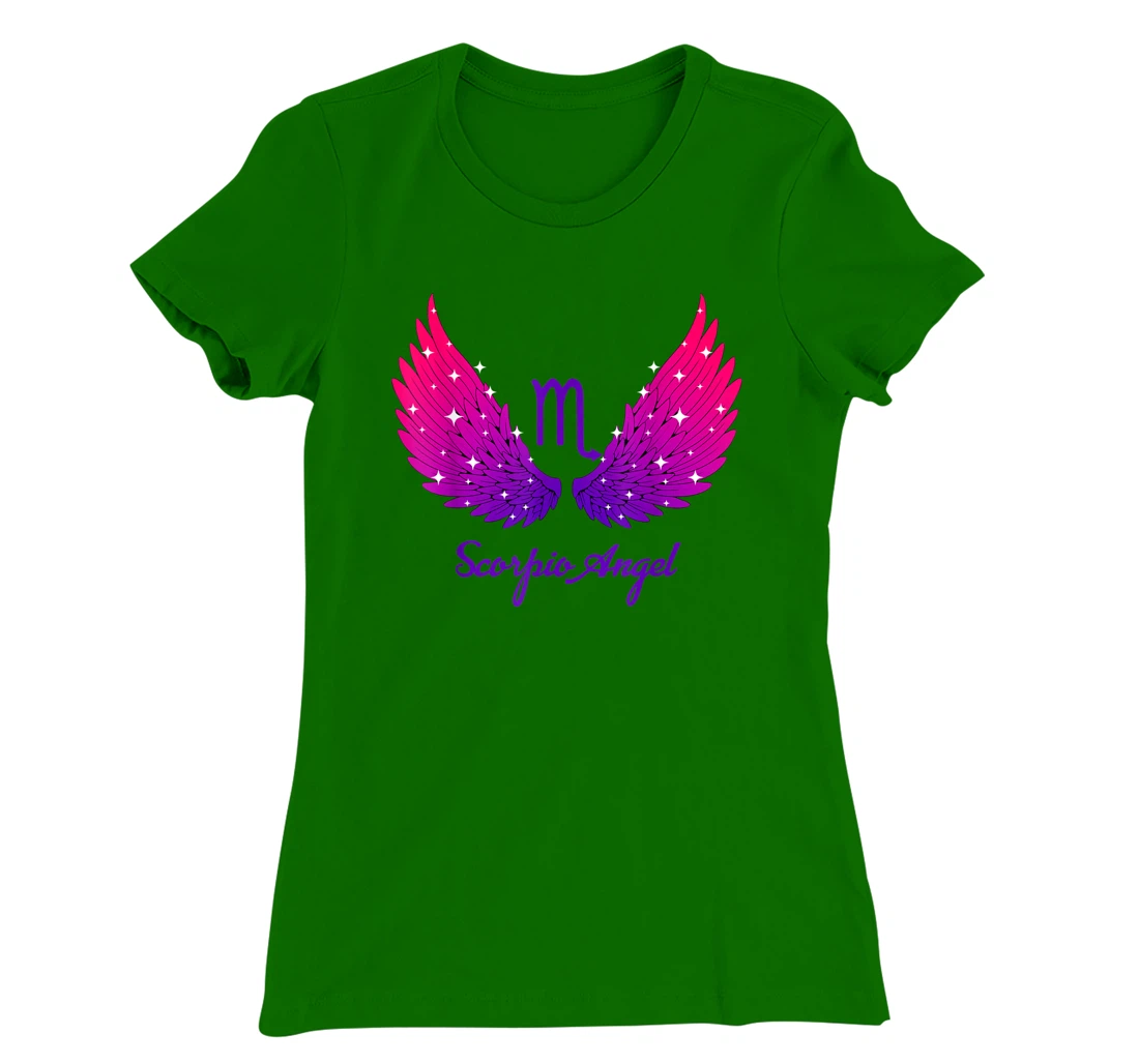 Scorpio Angel Zodiac Sign with Angel Wings Scorpio for Women T-Shirt, Women T-Shirt