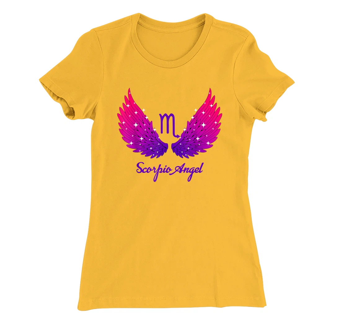 Scorpio Angel Zodiac Sign with Angel Wings Scorpio for Women T-Shirt, Women T-Shirt