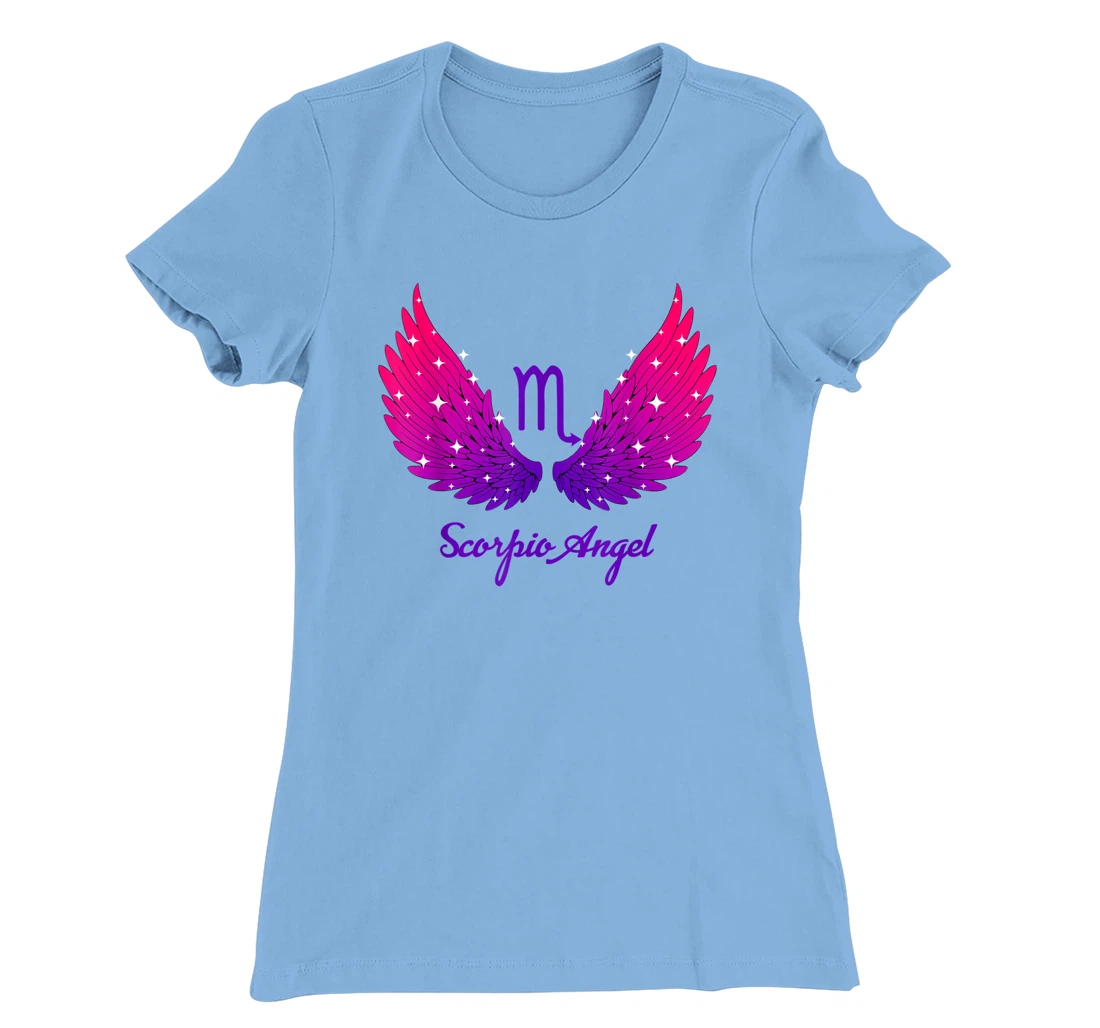 Scorpio Angel Zodiac Sign with Angel Wings Scorpio for Women T-Shirt, Women T-Shirt